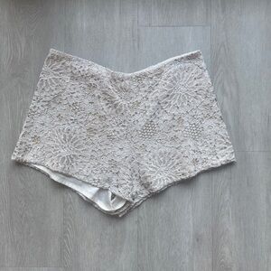 Alexis cream lace shorts in size medium